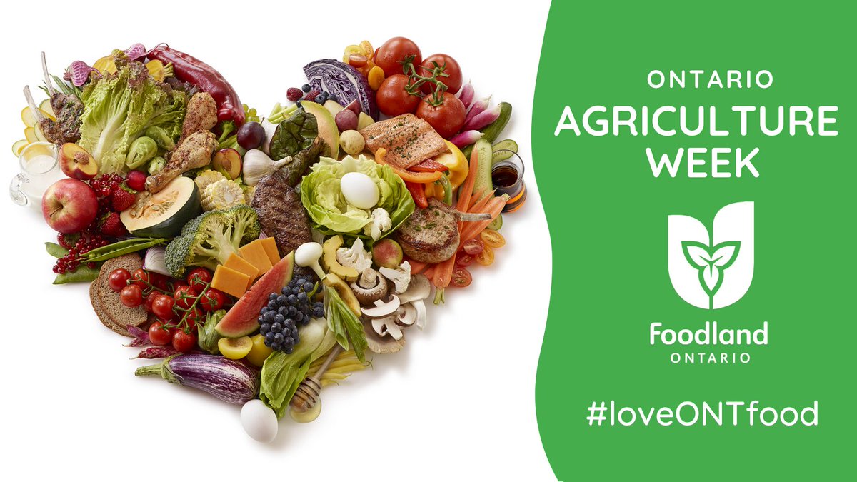FoodlandOnt's tweet photo. Today marks the beginning of Ontario Agriculture Week! This week we celebrate our amazing Ontario farmers and all of those in the agriculture industry for all they do for our communities. #loveONTfood #OntAg https://t.co/A1t1qL0A1T