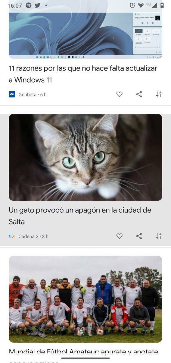 Aparte que se me cae wpp, ig y face, un gato me provocó un apagón en media ciudad. Que lindo día.