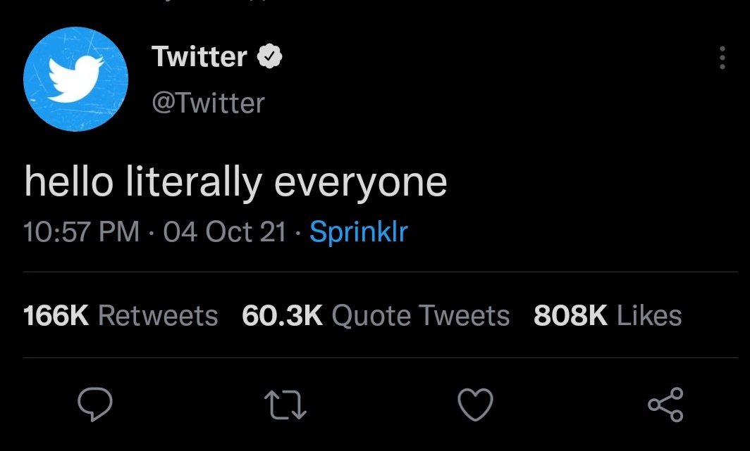 itsayesha___'s tweet photo. #serverdown people getting mad over Zukerberg for whatsapp, instagram and Facebook being down. meanwhile them flirting with twitter 
#serverdown #facebookdown #WhatsApp #whatsappdown #DeleteFacebook #instagramdown #instagramdisabled #instadown https://t.co/XUtasHhs6a