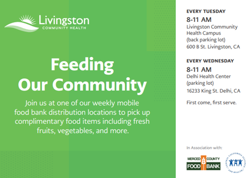 Food Bank provided by Livingston Community Health psqr.io/fJHmSOMVXf via <a href="/ParentSquare/">ParentSquare</a>