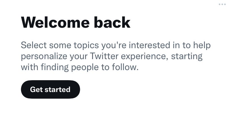 It’s been so long, even @Twitter is welcoming us back. 😬 awkward…