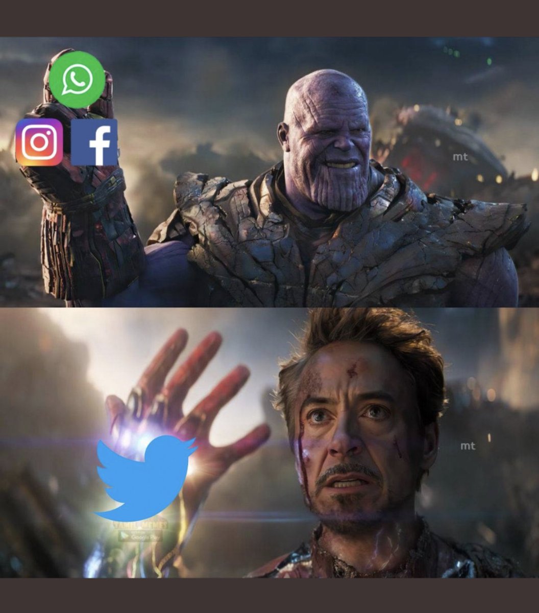 Welcome back to all those who only use Twitter during Facebook and Insta outages! #facebookdown 
On another note, how will vaccine research happen? Or is #youtube still working?