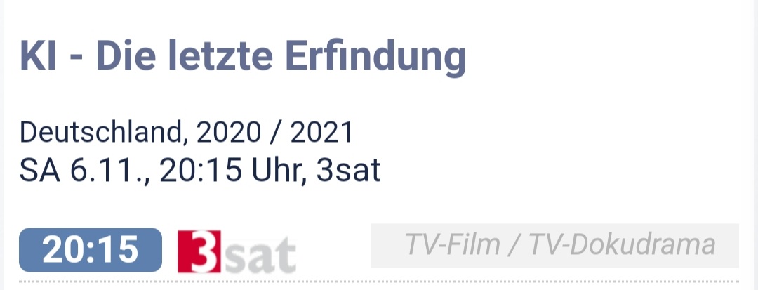 Donskoy_Support's tweet photo. Das lange Warten hat endlich ein Ende 😊 Am 06.11.21 um 20:15 Uhr in 3sat KI - Die letzte Erfindung 

@DanielDonskoy @3sat

#danieldonskoy #donskoy #schauspieler #musiker #entertainer #donskoymusic #donskoyfans #danieldonskoysupport https://t.co/Xf0a2sgwFs
