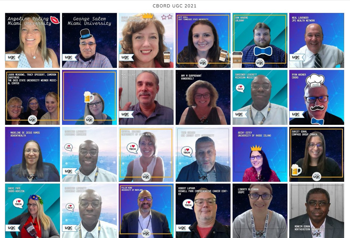 CBORD's tweet photo. Have you snapped a selfie in the UGC photo booth yet? Don't miss your chance to join our live album! #selfie #photobooth #virtualconference #ugc2021 #cbord #horizonsoftware https://t.co/1YlWcIzJFn