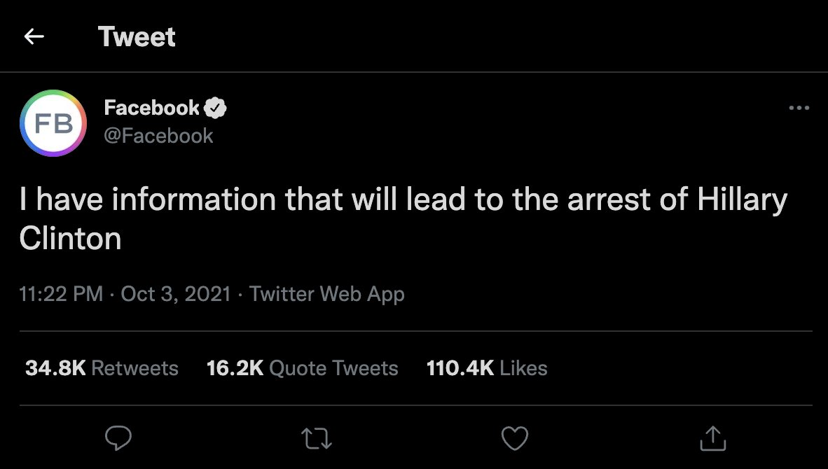CalebJHull's tweet photo. 12 hours before Facebook went down: https://t.co/3BzFYyOlao