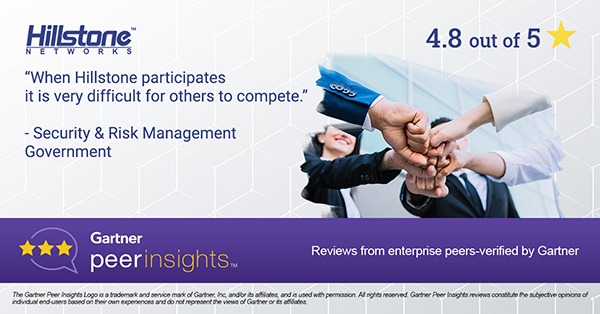 Hillstone_Net's tweet photo. Another of many glowing reviews of Hillstone Networks featured in the 2021 #Gartner Peer Insights Customers’ Choice for Network #Firewalls 2021! Download the report and see what everyone's talking about!
https://t.co/2aoeFQoLqM
#networkfirewalls #peerinsight https://t.co/GmlGzxDeRd