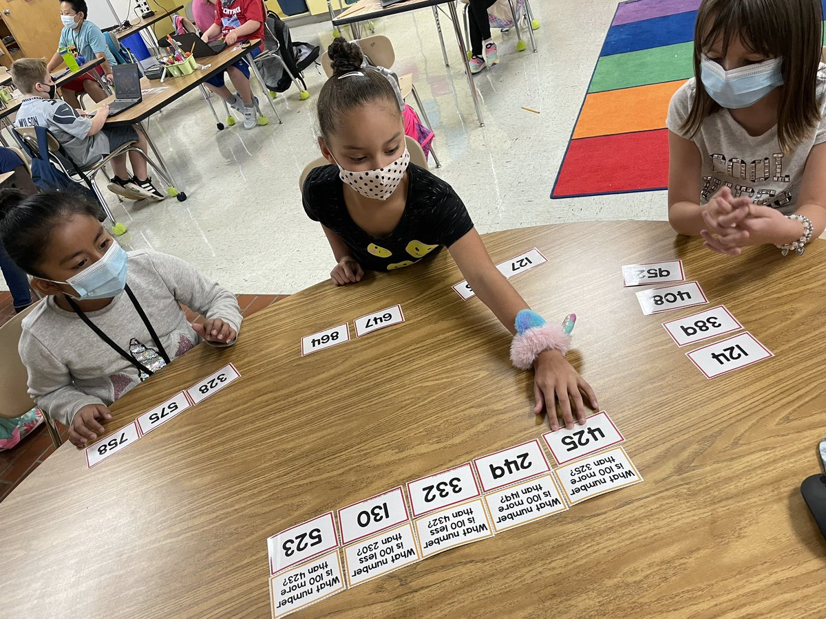 HannahClampitt's tweet photo. Students loved this activity from @elementarynest #2nbt8 @claremont_elem https://t.co/BXzadCkyho