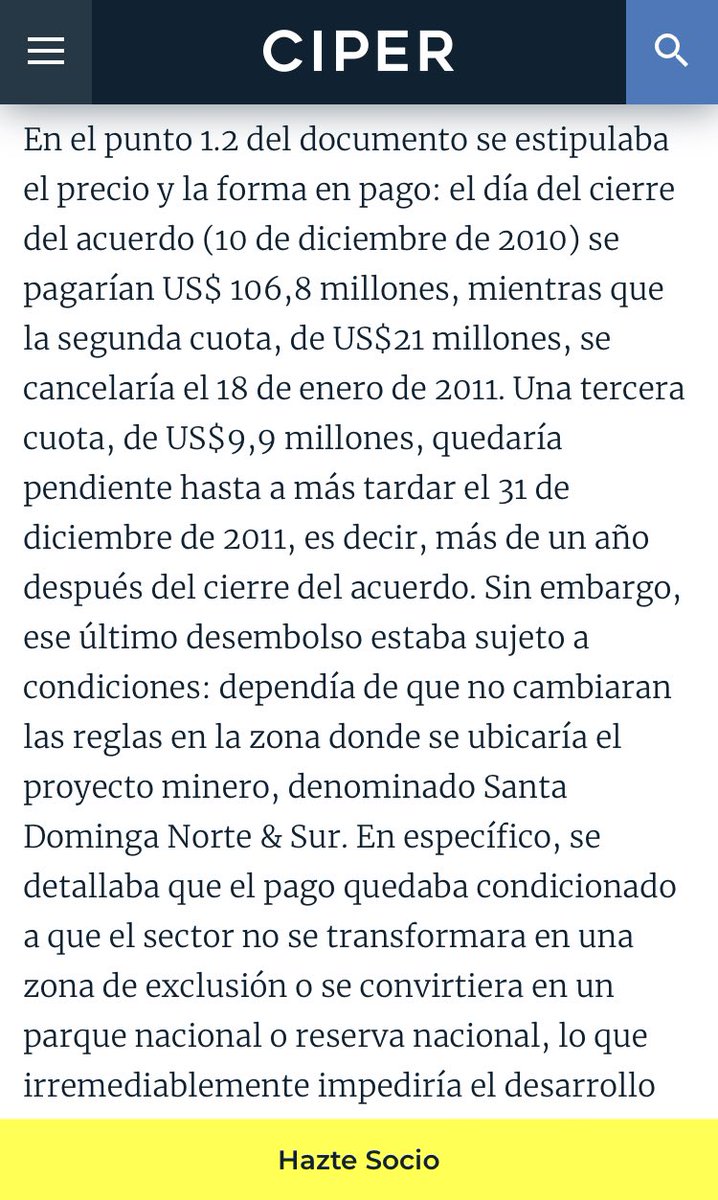 cgajardop's tweet photo. El Presidente no se hace cargo q un pago de 9,9 millones de dólares x parte de Dominga a una empresa familiar dependía de una decisión de SU gobierno. Eso es un conflicto de interés de manual. Se requieren mejores explicaciones y una verdadera investigación penal.
#PandorasPapers https://t.co/oGILGTQvKE