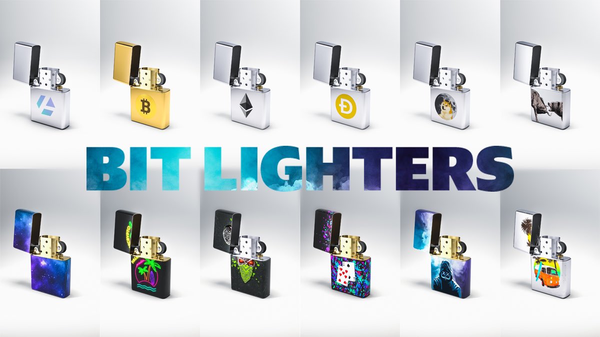 AltiusArt's tweet photo. BitLighters 🔥 Collectible realistic digital lighters based on ERC-721 NFT Standard. Unique 1/1 editions secured by Ethereum blockchain.

OpenSea: https://t.co/LaRFc5NE9B
Rarible: https://t.co/APy22GaqkQ
Altius Art: https://t.co/qesJ6MCtwQ

#BitLighters #nft #nftcommunity https://t.co/Yzex9EHUdD