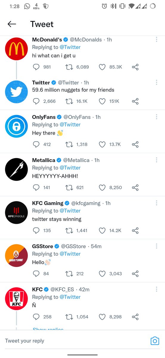 abdurrahman_720's tweet photo. troll made by @Twitter 🤣check the comment box! @instagram and @WhatsApp both are there! But still their father @facebookapp is missing.😑
@McDonalds asked what should he get for us(we people😁) and @twitter asked for nuggets!
@Truecaller brought some popcorn too!
#facebookdown https://t.co/TvjQYwz2WM