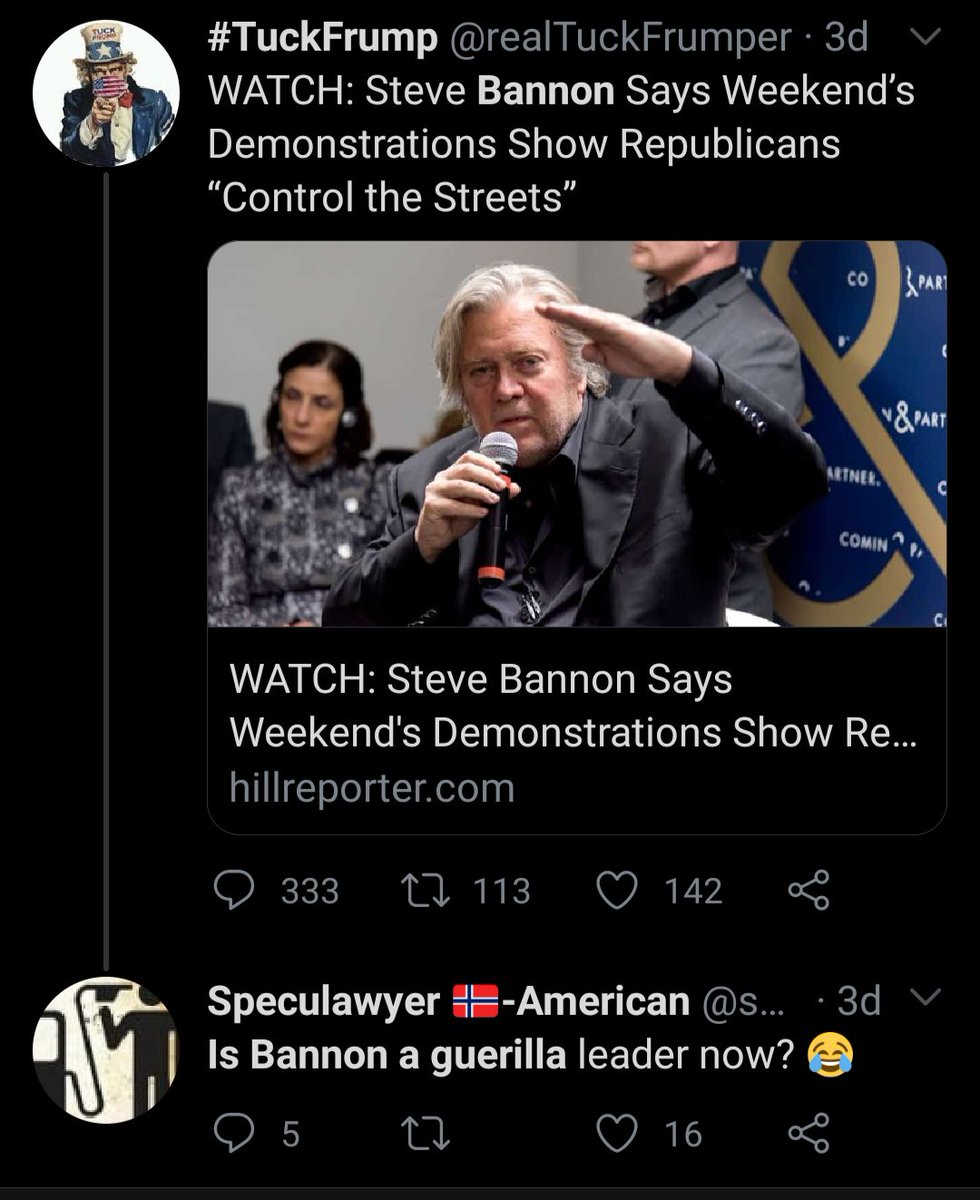 SpecAlt's tweet photo. @ZTPetrizzo Bannon being little fascist boy AGAIN? https://t.co/1xyxCojA8b