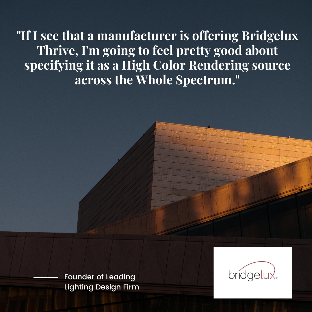 Designers love Bridgelux Thrive #lightingdesign #architectruallighitng #LEDsolutions #fullspectrumcoverage #qualityoflight