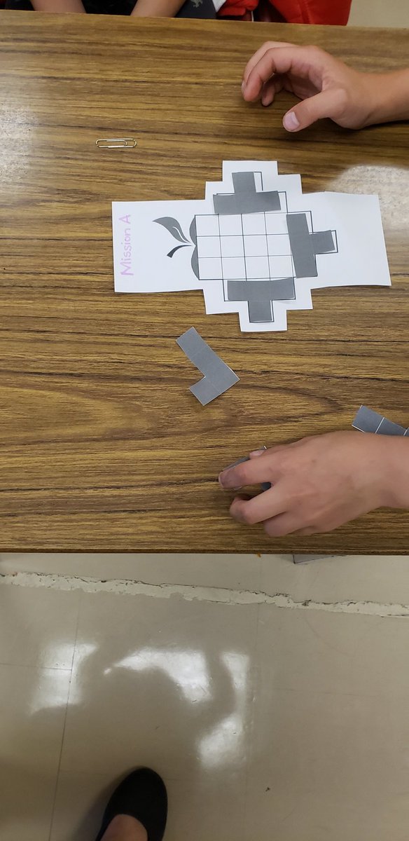 mrs_bungay's tweet image. Our Busy Bees accepted the challenges of the first Math Mission:Possible. Using spatial awareness some puzzles were successfully completed while others will continue to be explored as in-class activities. #DP_math  #DPMathItUp
