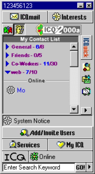 Russty_Russ #Retro on X: No Facebook or Whatsapp so ICQ it is! 😀  #SocialMediaDown  / X