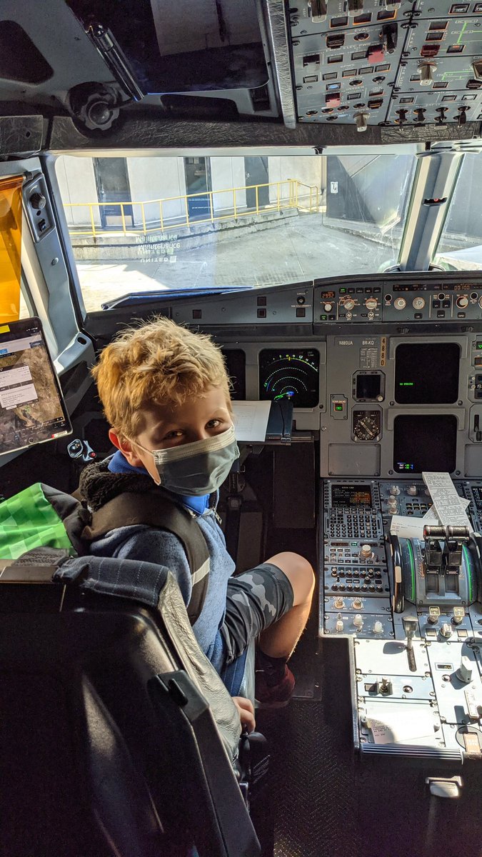 I'm quick to call out <a href="/united/">United Airlines</a> for the many ways they've let me down, but also must shout out the positive - they made our kids day today by letting Lincoln sit in the cockpit. Pilots and flight attendants going out of their way. Reminds me of how I got hooked on flying at his age