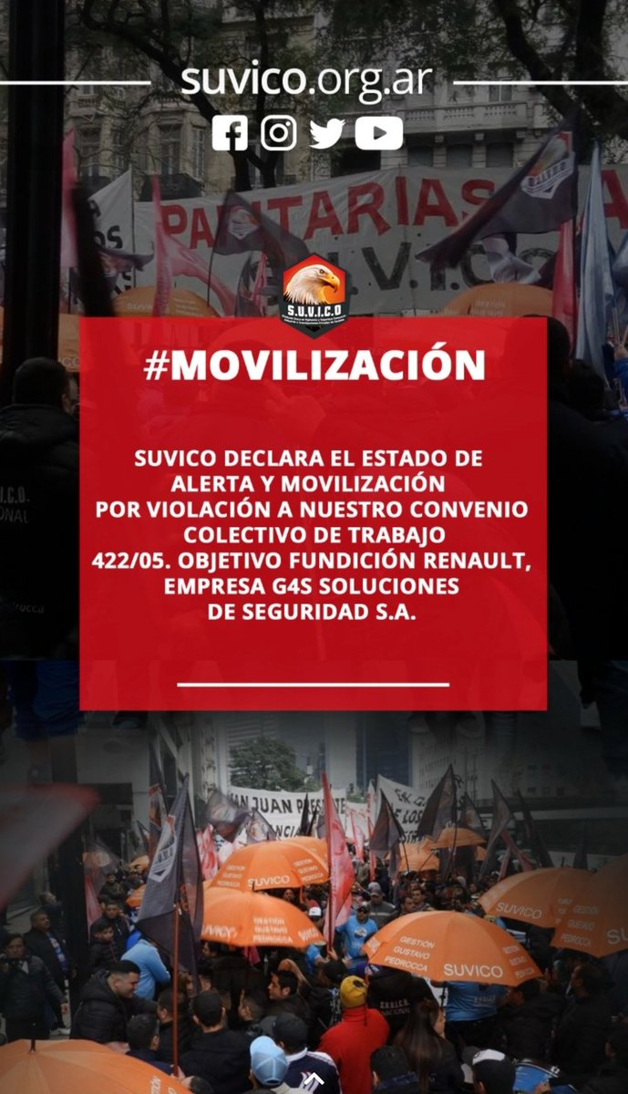 Concentración mañana a las 9 horas en sede sindical