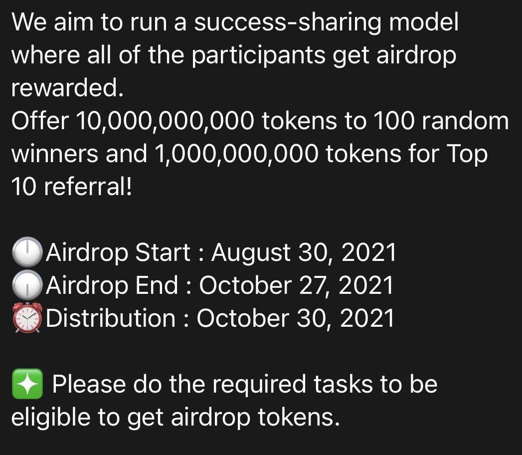miniDOGEinu's tweet photo. WE ARE ON FEGEX❤️❤️❤️🦍🦍🦍🚀🚀🚀🚀🔥🔥🔥🔥🔥🔥🔥
miniDOGEinu aim to run a success-sharing model where all of the participants get airdrop rewarded.
Offer 10,000,000,000 #miniDOGEinu tokens
More info in TG 
#FEGex #fegtoken #dogecoin #doge #shibainu #ElonMusk https://t.co/oc4jks8SlR