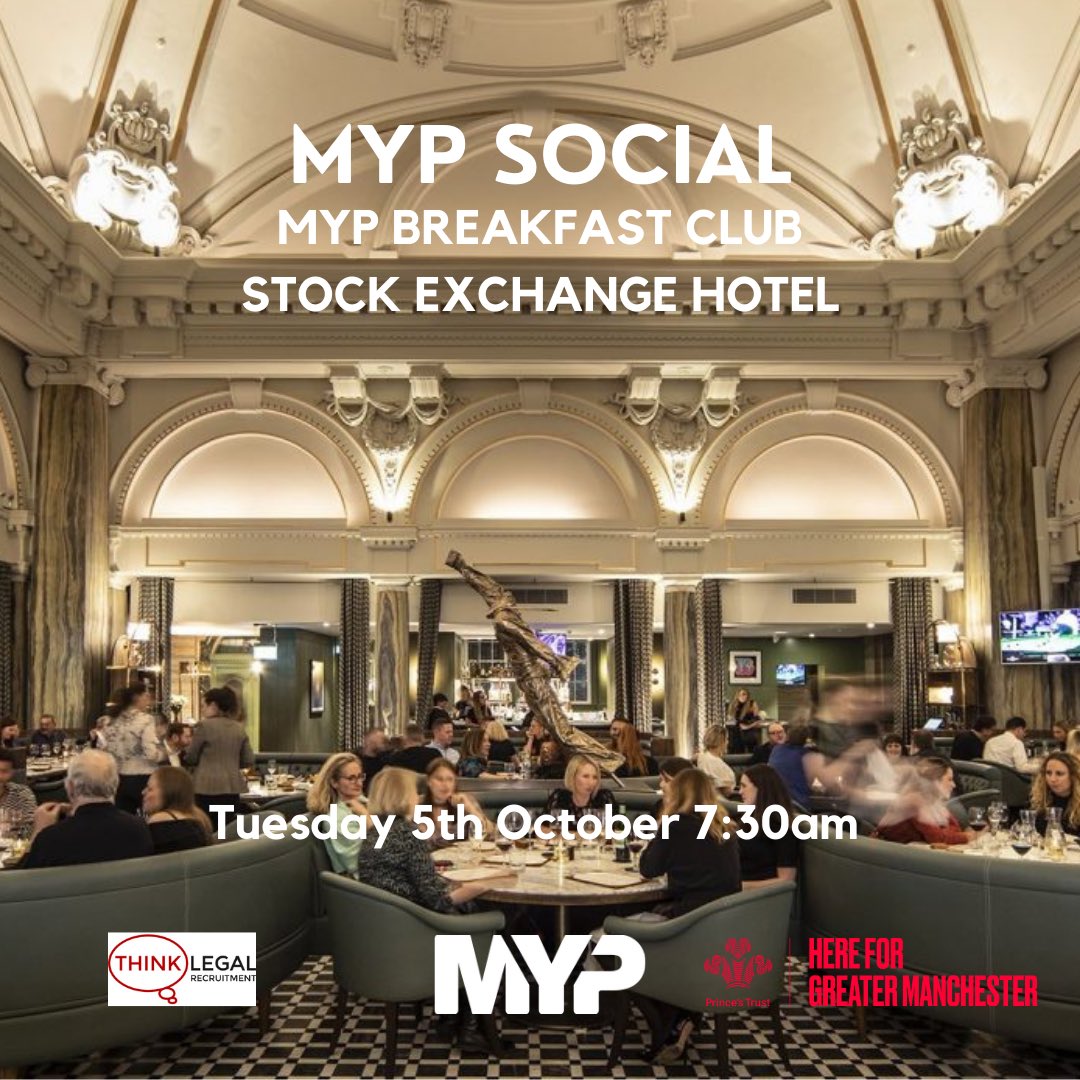 Whilst the vast majority of social media is down, we certainly aren’t!

Tomorrow morning we are fully on (!) for our next MYP Breakfast Club <a href="/StockExHotel/">Stock Exchange Hotel</a> <a href="/bullandbearmcr/">The Bull & Bear</a> supported by <a href="/thinklegalrec/">Think Legal Recruit</a>!

See you there bright and early 7:30am start! 🍳 🥓 🎟
