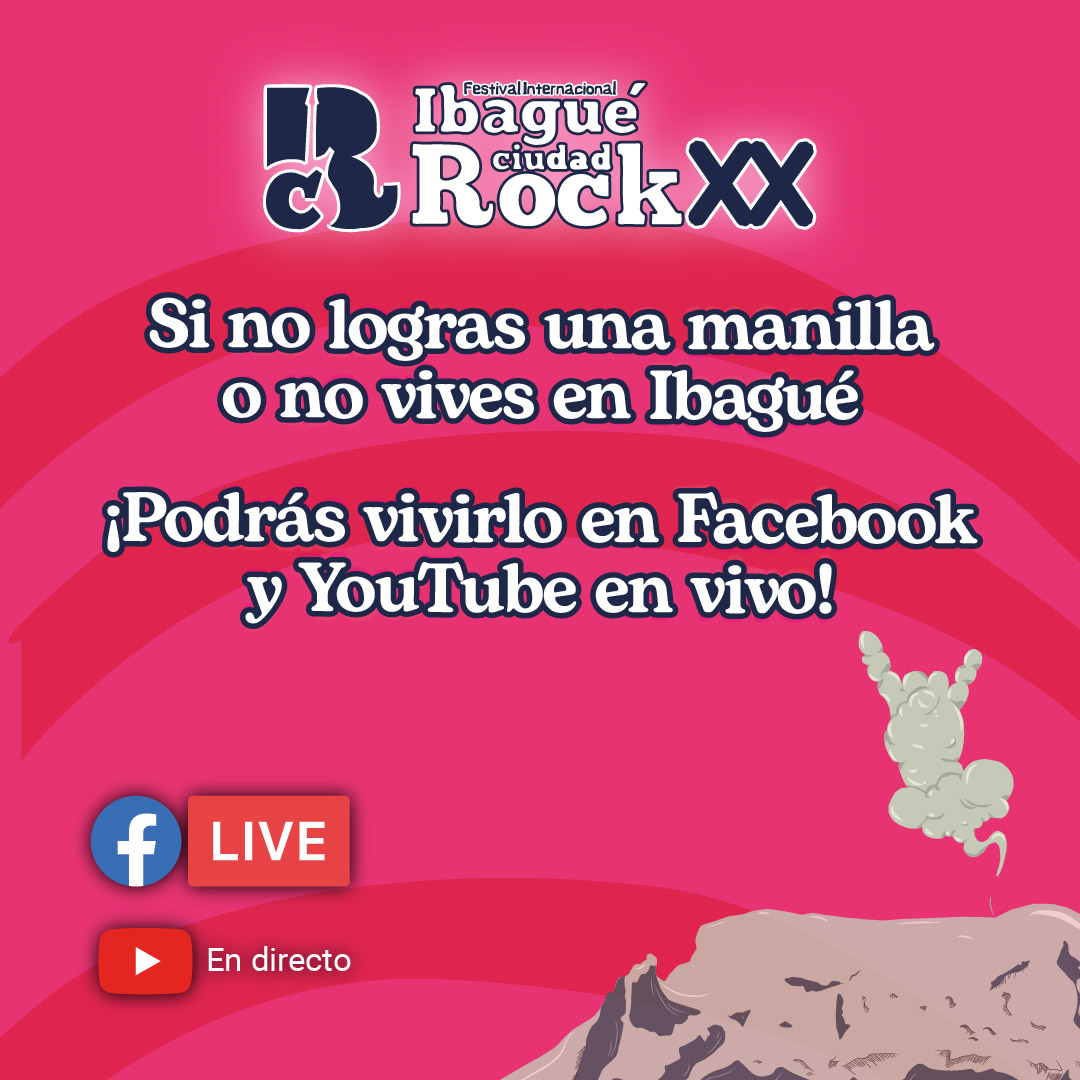 Consigue la manilla simbólica de acceso para disfrutar el #ICRXX en nuestros lugares oficiales en Ibagué.

Atentos toda la información del festival en nuestras redes oficiales.