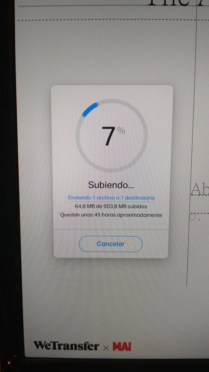 marcosjoubert's tweet photo. Cayó hasta Wetransfer 😔 Vamos que me quedan solo 45 hs para que lleguen los archivos que pesan menos q 1Gb

#cayo #caida #cayotodo #caigale #noscaemostodos #noscaimos #downwhatsapp #wetranfer https://t.co/ecK0j5Dscw