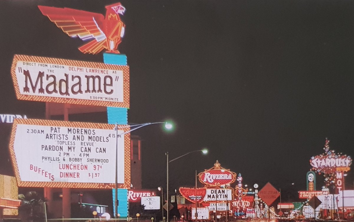 vegaschipsuk's tweet photo. Vintage Vegas: The Strip circa 1970's. 

Click the link to see vintage chips issued by some of the casinos in view: https://t.co/tXhnmfySVM 

Postcard and chips all available from VegasChipsUK. 

#TheStrip #VintageVegas #CasinoChip #Postcard https://t.co/nIKPmRdeUx