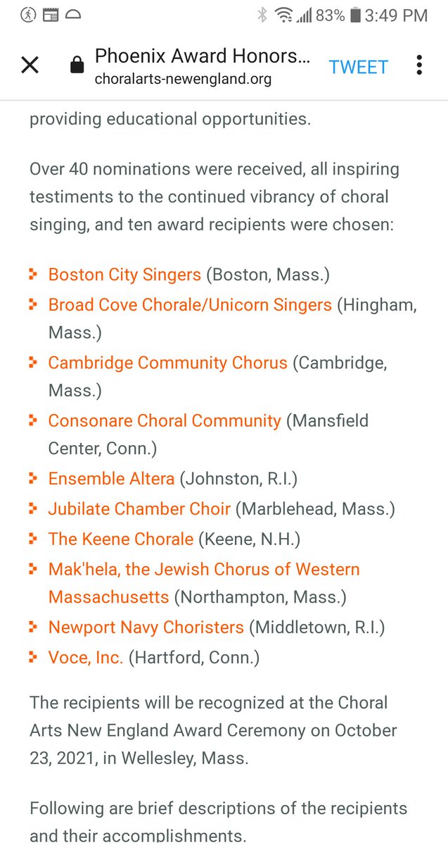 So excited to see #EnsembleAltera recognized with this award!