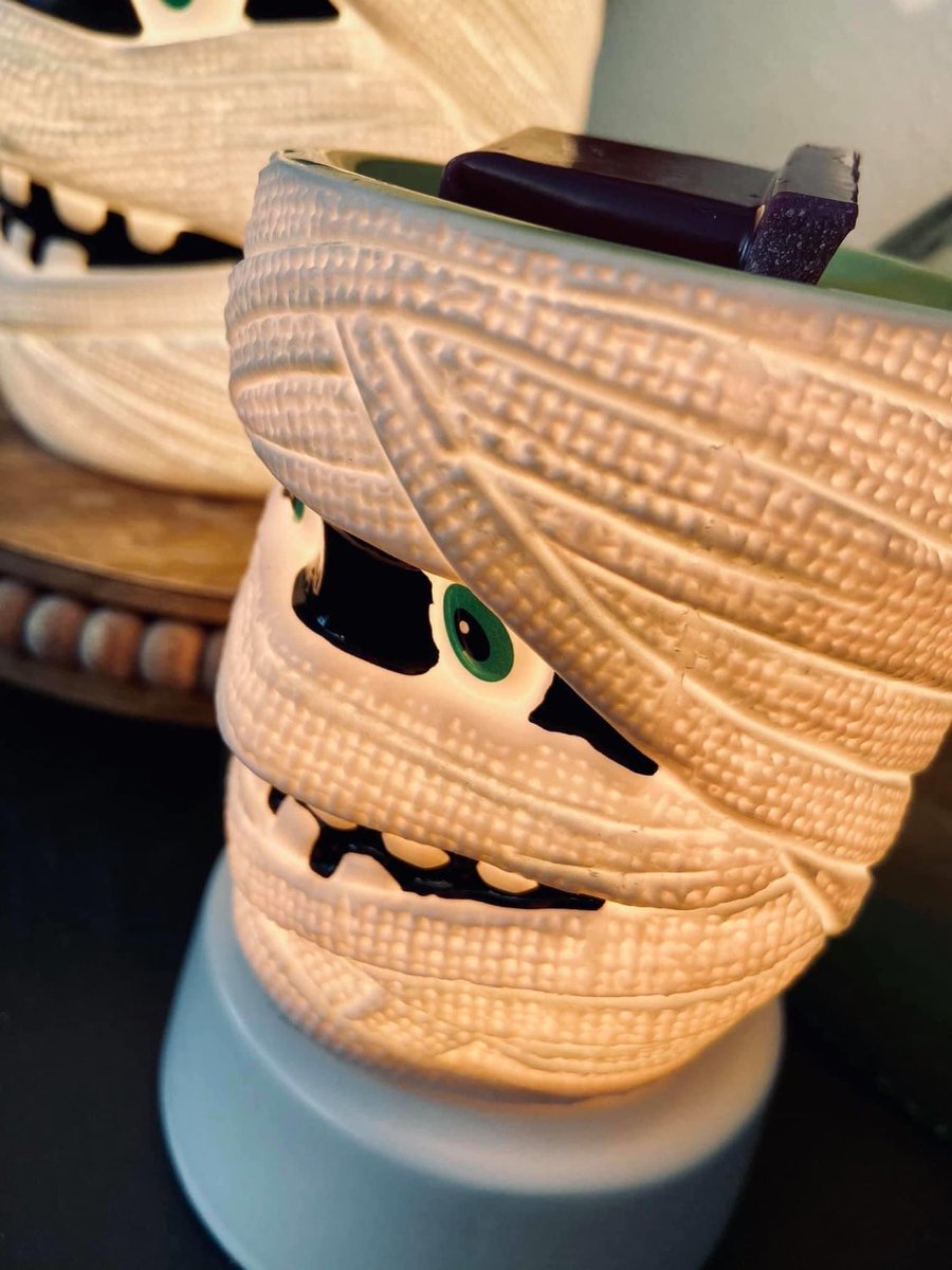 JessLouKnox1891's tweet photo. 👻UNDER WRAPS MINI WARMER👻

While working in the lab late one night, do your eyes behold an eerie sight? Time to do the #monstermash 

Available as a wall plug £24 or table top £36. 

PLUS! Our #mummy warmer comes with a lifetime warranty!

https://t.co/yZZkZT8Emg https://t.co/wpK5ls9psE