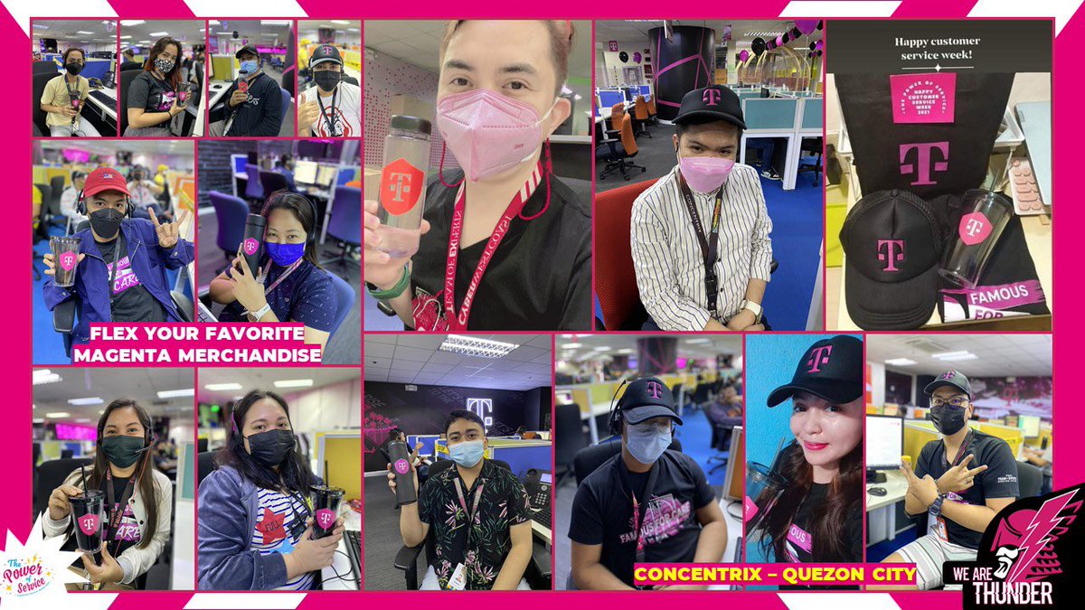 OneMagentaCNX's tweet photo. #CSAW2021 Day 1 Highlights - Flex Your Favorite Magenta Merchandise #FamousForCare #HeartOfService https://t.co/zO0hiqg4li