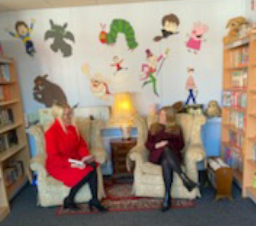 WirralSEND's tweet photo. Fantastic visit to St Peter's Catholic Primary in Noctorum today. Wirral SEND loved learning about all the inclusive approaches the school uses to support their pupils. Anna and Katy especially enjoyed relaxing in the amazing library! https://t.co/k7eZmc9H4U