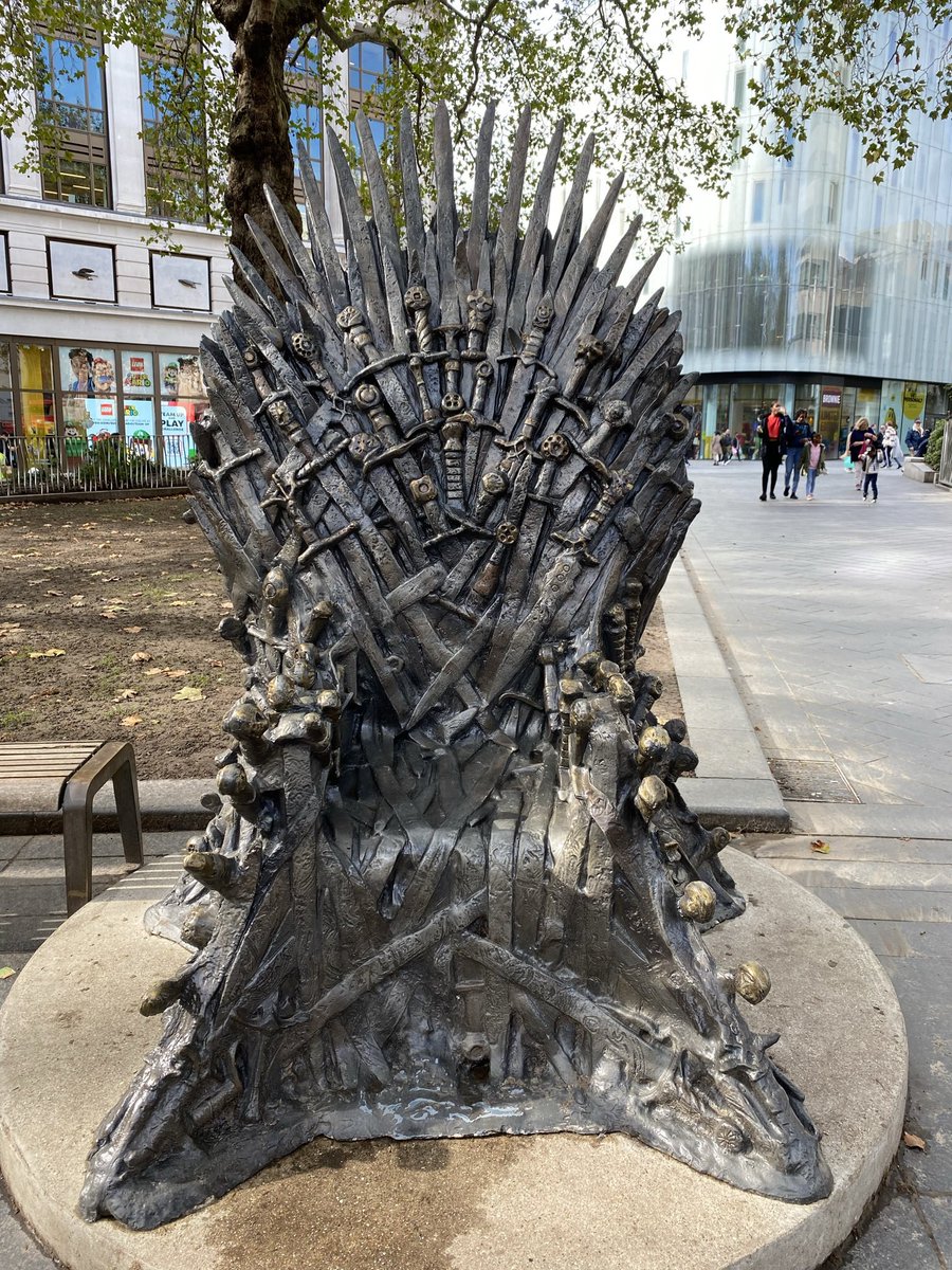 London today twisted postbox, lockdown worm , game of thrones throne,