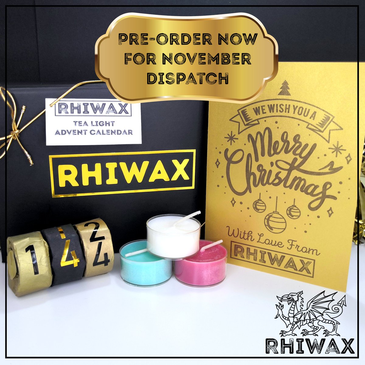 RhiWax's tweet photo. Seeing as  #facebookdown &amp; #instagramisdown you might as well start prepping for #Christmas

The RhiWax #WaxMelt &amp; Tea Light Advent Calendars are now available for pre-order.

Perfect for creating a homely and comforting seasonal ambience all month long.

https://t.co/TT5V9l0fgX https://t.co/XADToE1B1q
