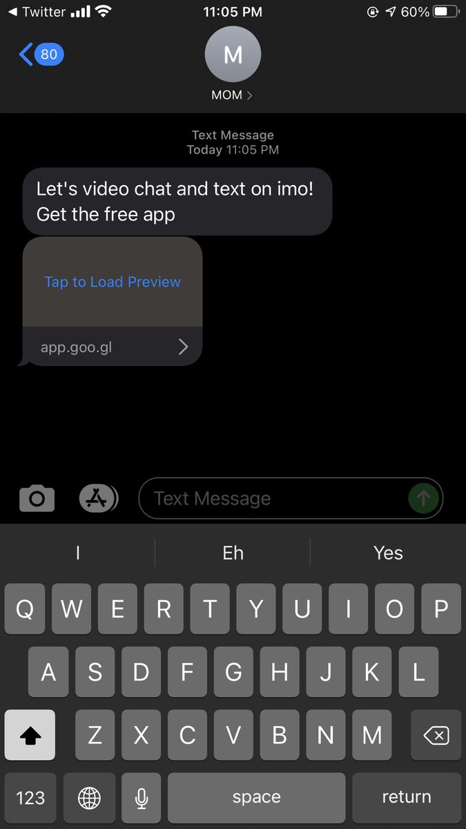 Look at my cute mom finding other ways to video chat me 😭😭😭😭😭 what is imo 🤔