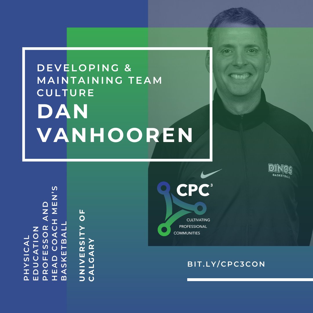 CPCConference's tweet photo. *Featured Speaker* 

Introducing Dan Vanhooren, Physical Education Professor and Head Coach Men's Basketball at @UCalgary, presenting 'Developing &amp; Maintaining Team Culture' at the CPC3 Conference to be held virtually on December 1 and 2. 

Learn more https://t.co/FeQ39icz7W https://t.co/LGbVv0nM3P