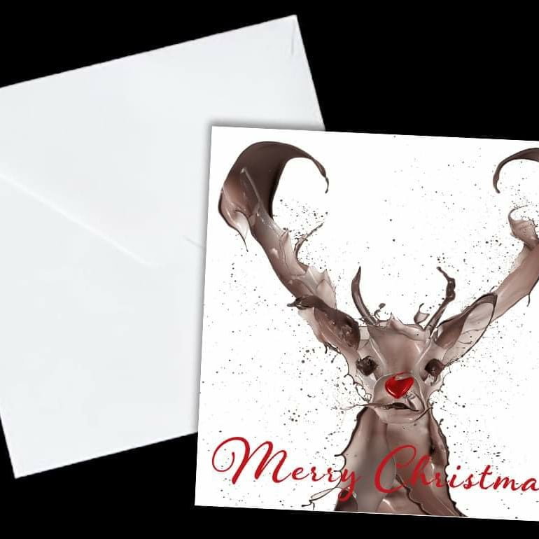 angie_R's tweet photo. A closer look at my Christmas cards. Each design has been built up using multiple images of liquid splashes which have been photographed, then carefully placed, positioned and coloured. #CraftBizParty #christmas  https://t.co/E105H7kE0O https://t.co/D7PEpsu9an