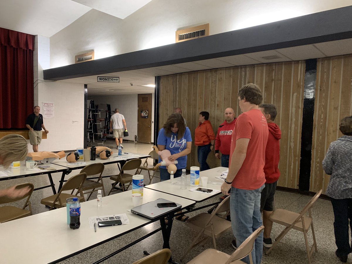 nmcdonaldSHESC's tweet photo. Awesome day with the fabulous staff of USD 299-Sylvan Grove doing CPR/AED training to meet the KSHSAA Coach/Sponsor requirement. Went above and beyond and added choking. Thanks, Ashley Schneider for helping. @SmokyHillEd #SHESCsecd @USD299Syl_Luc @SteckleinJude @jeff_starkey https://t.co/BdVPIN3zSq