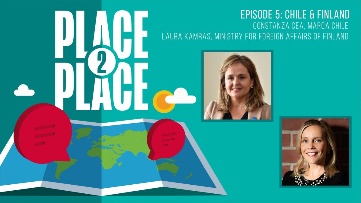 citynationplace's tweet photo. #Place2Place is back! @MarcaChile's Constanza Cea catches up with Laura Kamras, @Ulkoministerio. Listen in as they discuss #Finland's 4 years on top of the Global Happiness rankings & what a #nationbrand should consider an achievement. https://t.co/Ae9I1Sln7H https://t.co/nE9s6XjCPw