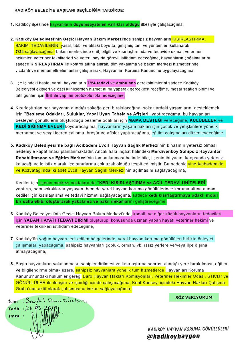 .<a href="/kadikoybelediye/">Kadıköy Belediyesi</a> Bşk.<a href="/serdildara/">Av. Şerdil Dara Odabaşı</a> seçilmeden evvel;
7/24 tedavi hizm. sağlayıp, kısırlaştırma yaptıracağına, İBB protokolünü iptal edeceğine, iki yeni merkez ve kedi kısırlaş. üniteleri açacağına,gönüllülerle birlikte çalışacağına SÖZVERDİN, İMZA ATTIN
SÖZÜNÜ TUT!
<a href="/CHP_istanbulil/">CHP İstanbul İl Başkanlığı</a>