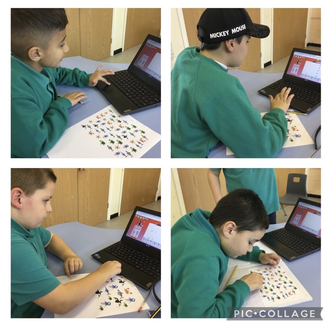 Springwood_Prm's tweet image. We are creating pictograms on hwb this morning in base 2 #springbase2 #springcoch #hwb #curriculumforwales