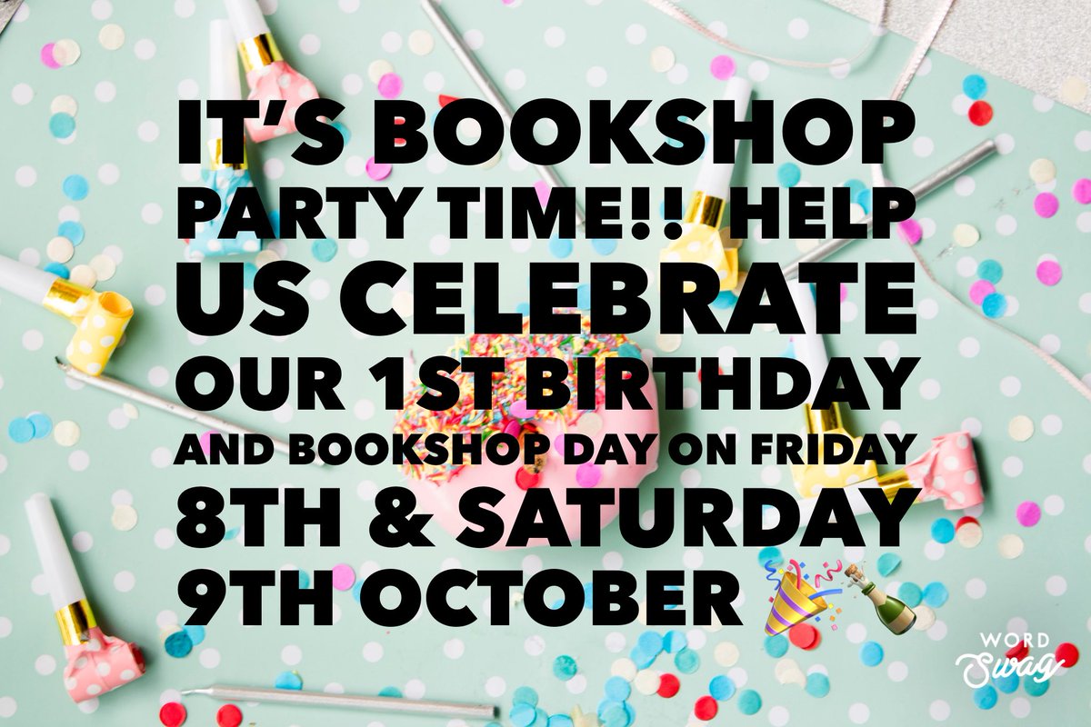Well if there was ever a time to launch the bookshop on Twitter it’s now!! #instagramisdown #facebookdown 
Lots going on this weekend ready to celebrate #BookshopDay kicking off on Friday with @boffwhalley in the shop from 6pm