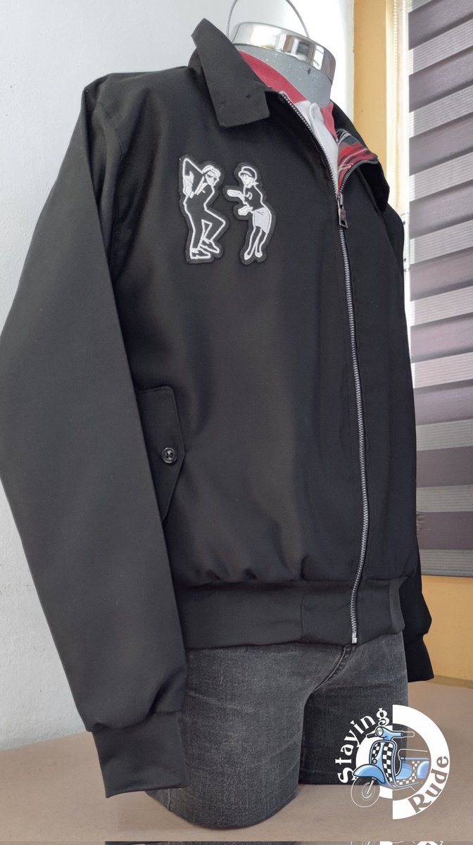 Harrintong negra todas las tallas forro TARTAN $650