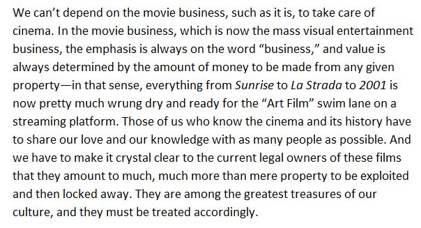 JFrankensteiner's tweet photo. Going to keep reposting this excerpt of Scorsese's Harper's essay every time there is news like this https://t.co/XxObV1ITv5