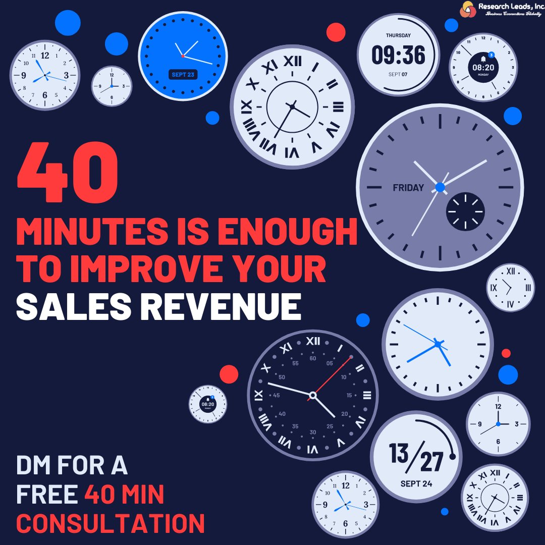 research_leads's tweet photo. We understand the research industry and we understand the needs of your clients.  

DM us or email at info@researchleadsinc.com for a free 40 minute consultation.

#marketresearch #marketresearchers #marketresearchfirm #marketresearchcompany #businessdevelopment https://t.co/0VY0YwAhwi