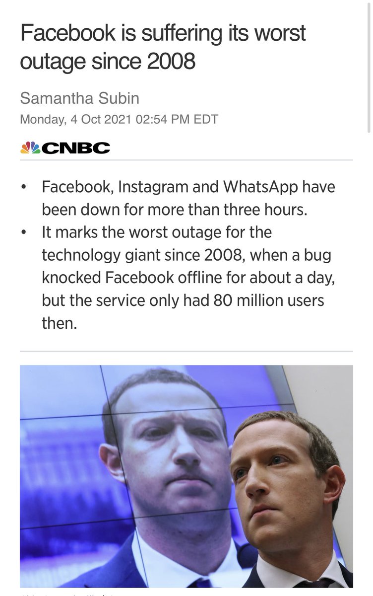 So FB and IG are off line. Hmmmm, perhaps we can be more productive today?