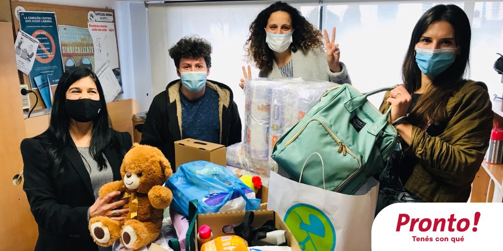 Pronto Uruguay (@prontouy) on Twitter photo Impulsamos la campaña interna #UnSaltoSolidario en apoyo a la <a href="/Fund_canguro_UY/">Fundación Canguro UY</a>. Por el mes del Niño, recolectamos insumos para los bebés y las familias de la organización.
Agradecemos a nuestro equipo por su solidaridad y a Reque Newsome
<a href="/Q_53/">🇺🇸Reque Newsome🇺🇾</a>, quien nos acercó a esta causa.#RSE Impulsamos la campaña interna #UnSaltoSolidario en apoyo a la <a href="/Fund_canguro_UY/">Fundación Canguro UY</a>. Por el mes del Niño, recolectamos insumos para los bebés y las familias de la organización.
Agradecemos a nuestro equipo por su solidaridad y a Reque Newsome
<a href="/Q_53/">🇺🇸Reque Newsome🇺🇾</a>, quien nos acercó a esta causa.#RSE