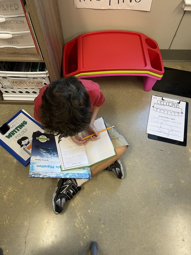 rachcmaresh's tweet photo. Kicking off our Hispanic heritage studies by researching the wildlife of Colombia! I love seeing them excited about pink dolphins and two-toed sloths, but I especially love their eagerness to learn about our world and its people. #empoweringfutures #bettertogether @CharterOakElem https://t.co/v1fjsI46tg