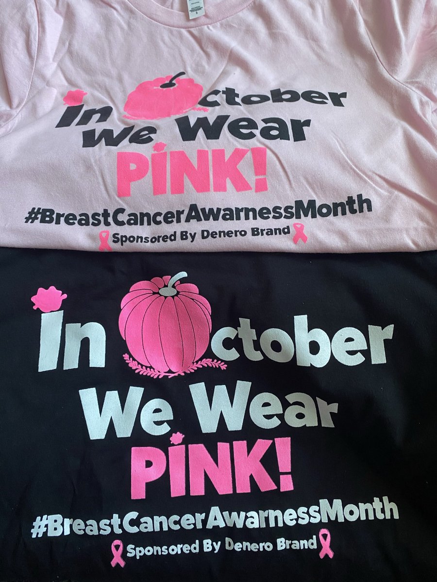 PARISBIAM's tweet photo. In October we wear pink🎀 #BreastCancerAwarenessMonth $30 tee’s THINK PINK 💓💓 XS-2XL https://t.co/dhVDTj7eQj