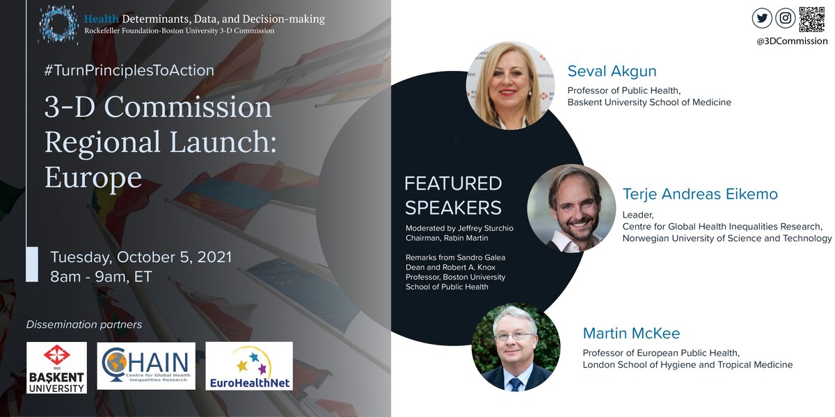 3DCommission's tweet photo. Today's #3Dreport Europe launch will be live-streamed via @BUSPH. Join in 1 hour. #TurnPrinciplesToAction 
 
Facebook https://t.co/CRc0G76rfH 
LinkedIn https://t.co/PC7AcjEWnV 
Vimeo https://t.co/qtFluhA5Kd 
YouTube https://t.co/mdR1aYJlsn

@baskentunv @EuroHealthNet @CHAIN_NTNU https://t.co/8C7XqhbbXh