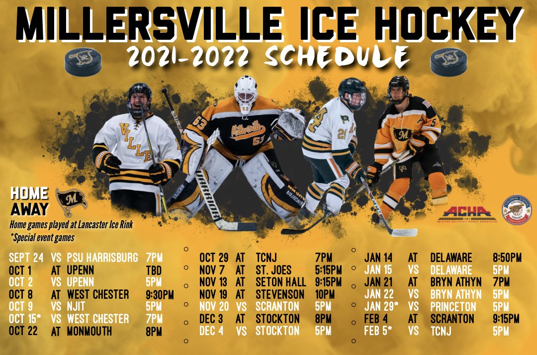 Tcnj Finals Schedule 2022 Millersville D2 Hockey (@Villehockeyd2) / Twitter