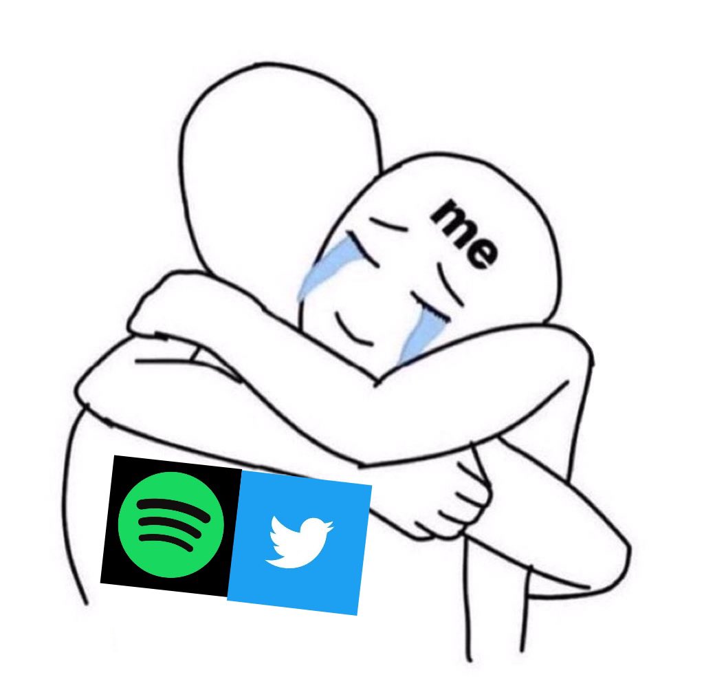 xCherryK's tweet photo. Lo único que me esta manteniendo cuerdo sin Facebook, Instagram y WhatsApp es twitter y Spotify https://t.co/zaHJ2V0HJj