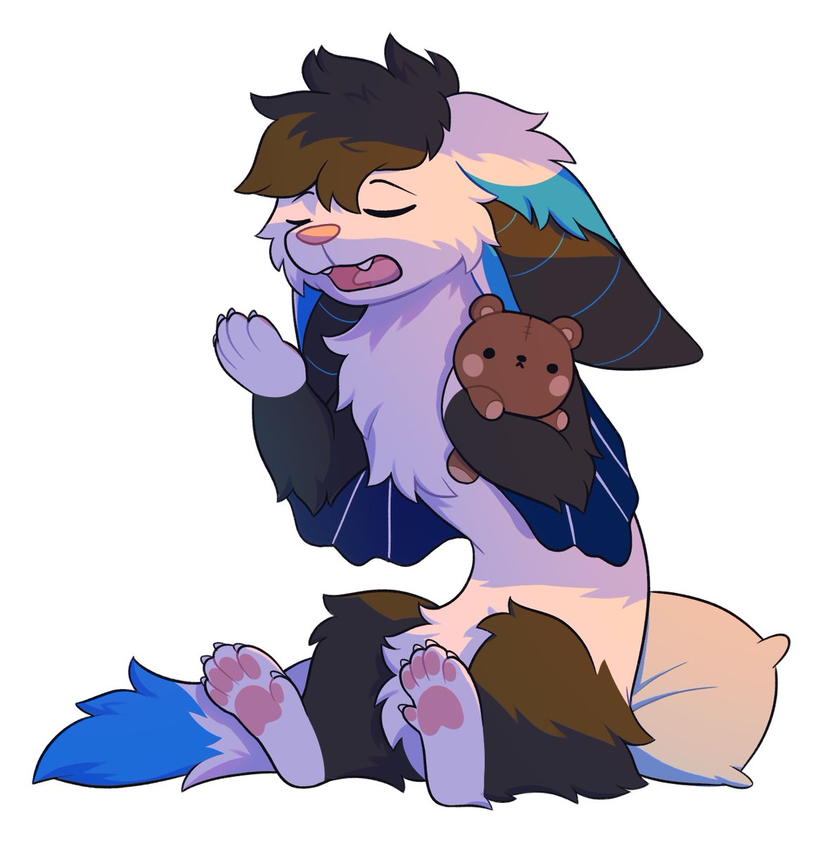 Woah! :O Facebook is down! Maybe I should post adorable <a href="/FabuPonah/">🌸🪻✨ Ponah ✨🪻🌸 FURDU26</a> art while their servers are asleep! >:3
Zzz <3